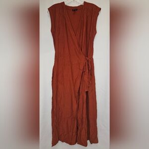 Eileen Fisher Terracotta Asymmetrical Dress